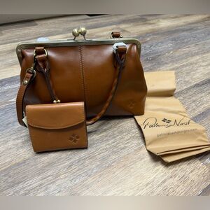 Patricia Nash Leather Heritage Robine Satchel $249 Wallet $119 Set Shoulder Bag